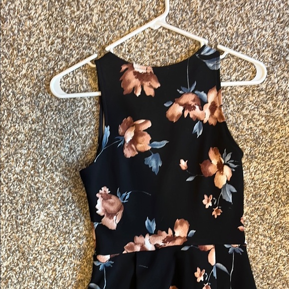 Soprano Black Halter Midi Dress Fit and Flare - Picture 6 of 6